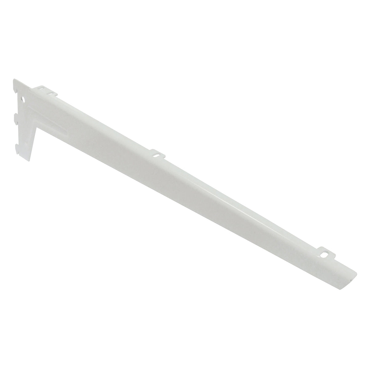 Reggimensole a 3 ganci angolate con clip - 48 cm. - bianco
