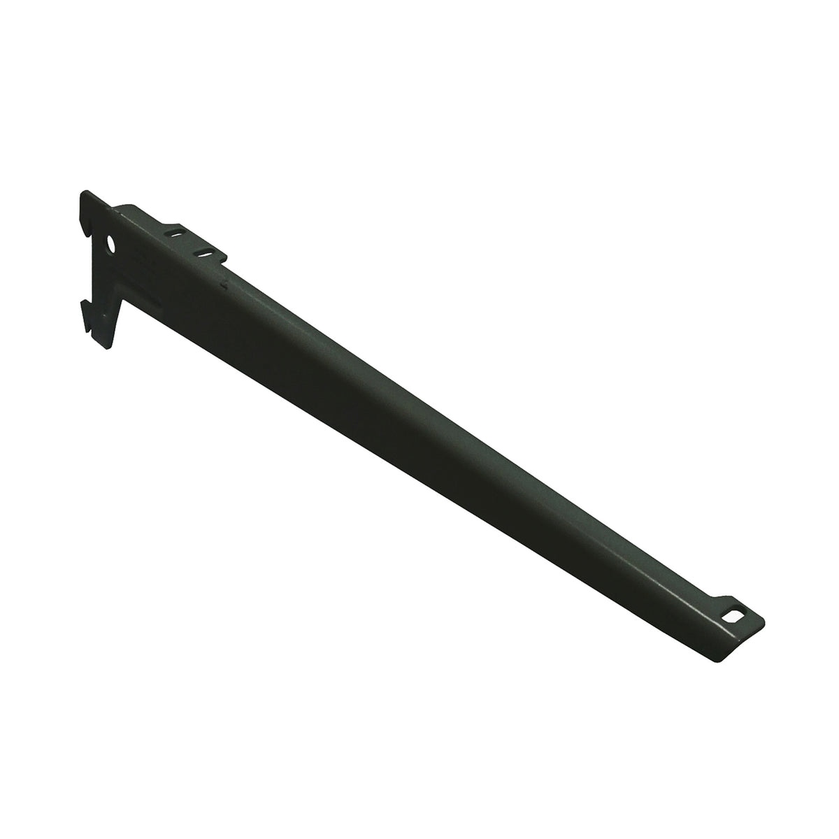 Reggimensole a 2 ganci angolate - 23 cm. - nero