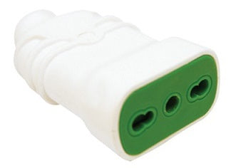 FME-PRESA ANTISCHIACCIAMENTO BIPASSO 10/16A BIANCO ART.81110