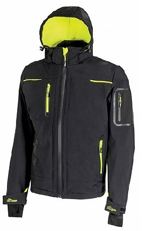 UPOWER GIACCA SPACE NERO GIALLO TG.L INVERNALE