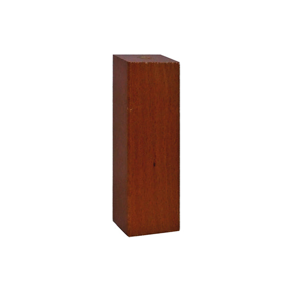 Piede quadro in legno serie "Design" - 50x50 - H.120 mm. - noce