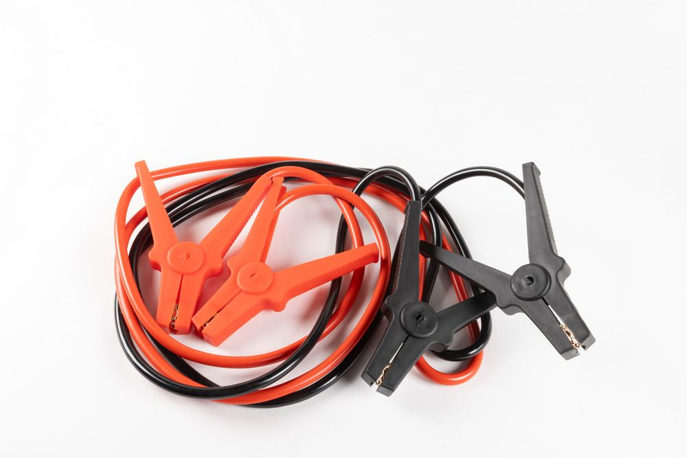 Cavi Batteria 400Ah 2,5m Pinze Isolate per Avviamento Sicuro Auto e Moto