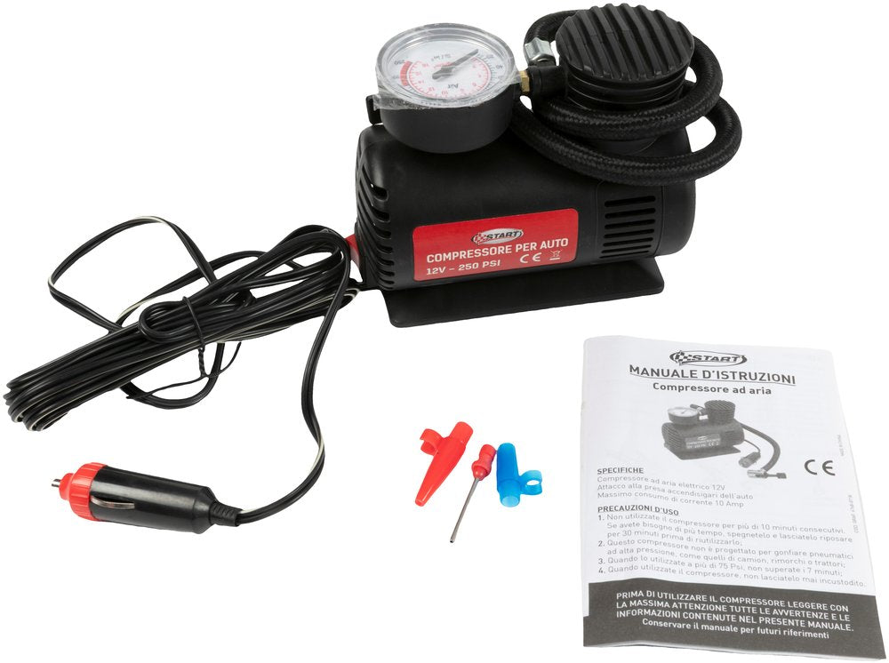 START Compressore per auto 12V 250 PSI Con presa accendisigari