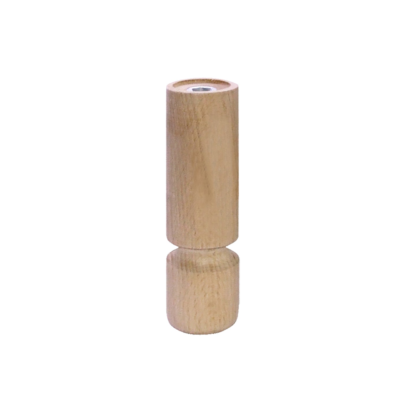 Piede in legno serie "Birillo" - 40 - H.80 mm. - grezzo