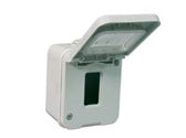 ELET: SCATOLA PORTAFRUTTI IP44 DA ESTERNO 1 POSTO C/FIN.
