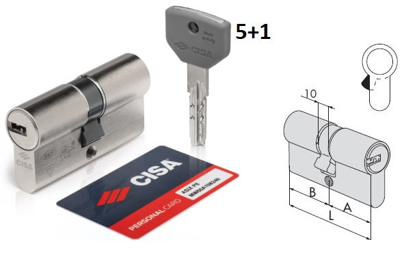 CISA CILINDRO ASIX P8 PRO 0Q310-21 SAG.MM.89(40X50) OTT.NIC