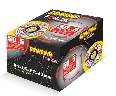MOLA ABRAS. GRINDING-FORZA TAGLIO INOX 115X1,6X22 PZ.50+5 OM