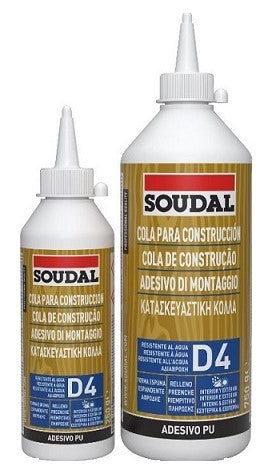 SOUDAL ADESIVO MONTAGGIO PU D4 PER LEGNOGR.250