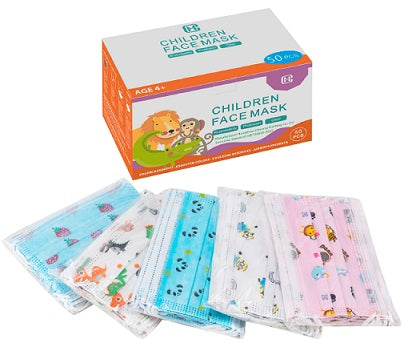 MASCHERINA CHIRURGICA PER BAMBINI MONOUSO 3 VELI NON DPI CNF confezione da PEZZI 50