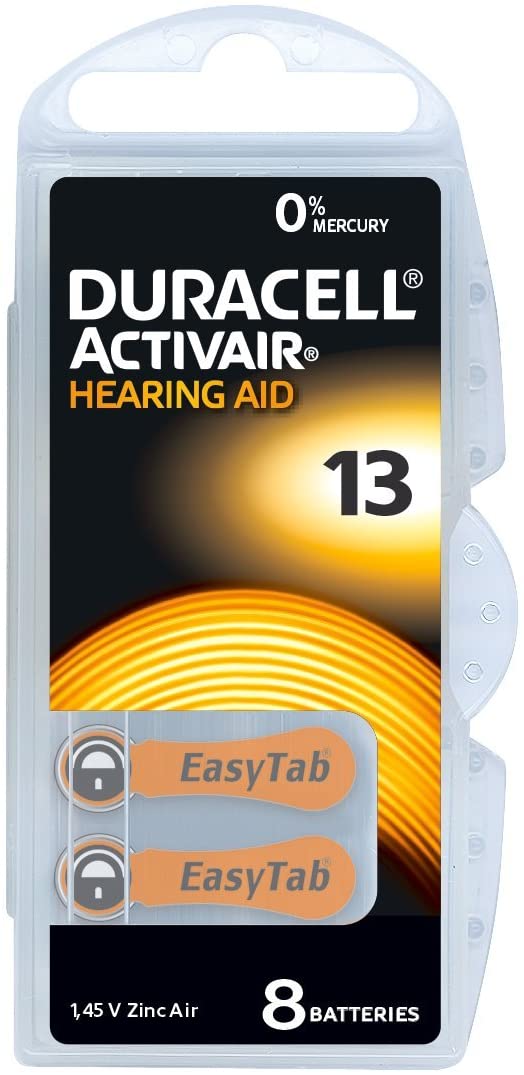 PILA DURACELL A BOTTONE APP.ACUSTICI CNF. 6 PZ MOD.13