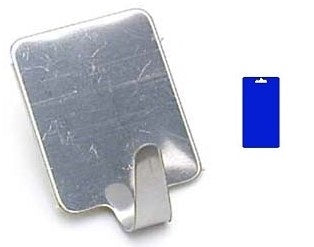 PRONTY GANCI ADESIVI INOX RETTANGOLARI BLS. 2 PZ
