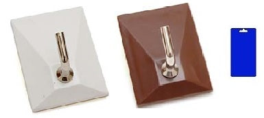 PRONTY GANCI ADESIVI PLASTICA TIPO OK/1MARRONE BLS.2 PZ