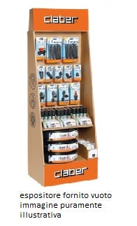 CLABER ESPOSITORE VUOTO DA TERRA PROMO MONOFACE CM.57X38X184