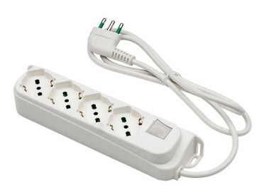 FME-MULTIP. 4 PRESE BIP. SCHUKO OMEGA ART.474204 BLS