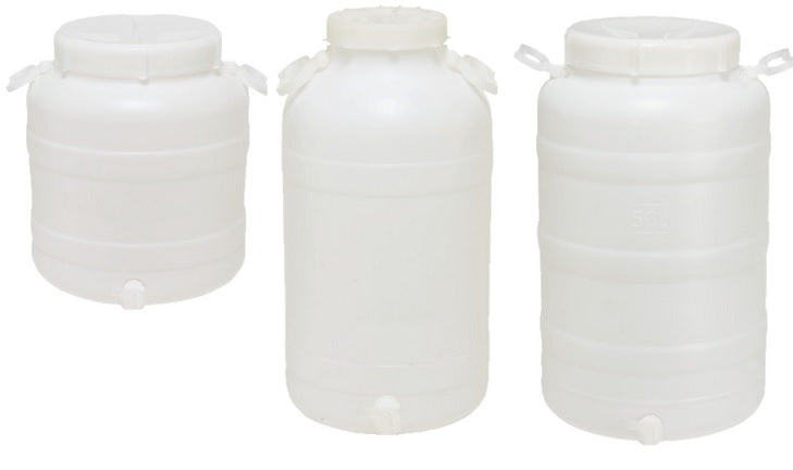 FUSTINO BOCCA LARGA C/PREDISP. S/RUB.LT50 PLASTICA ART.BL50