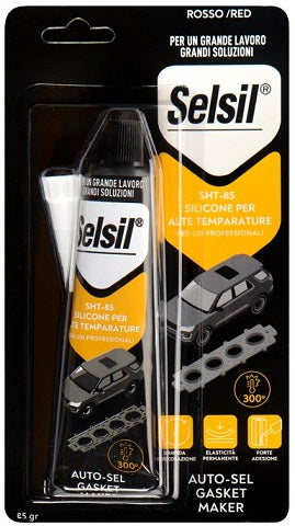 SELSIL SILICONE ALTA TEMPERATURA ROSSO GR.85 SHT-85-RAL3024