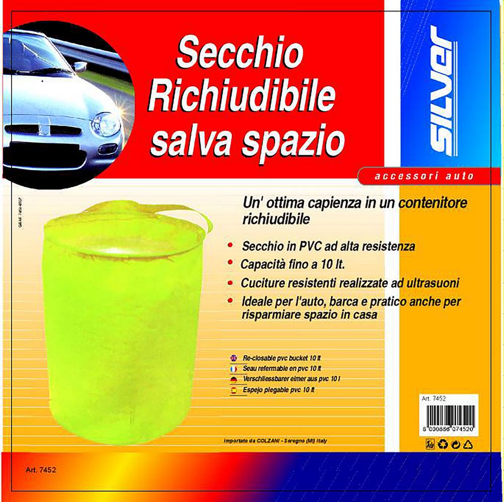 START Secchio richiudibile salvaspazio 10 LT ideale per auto, barca e casa