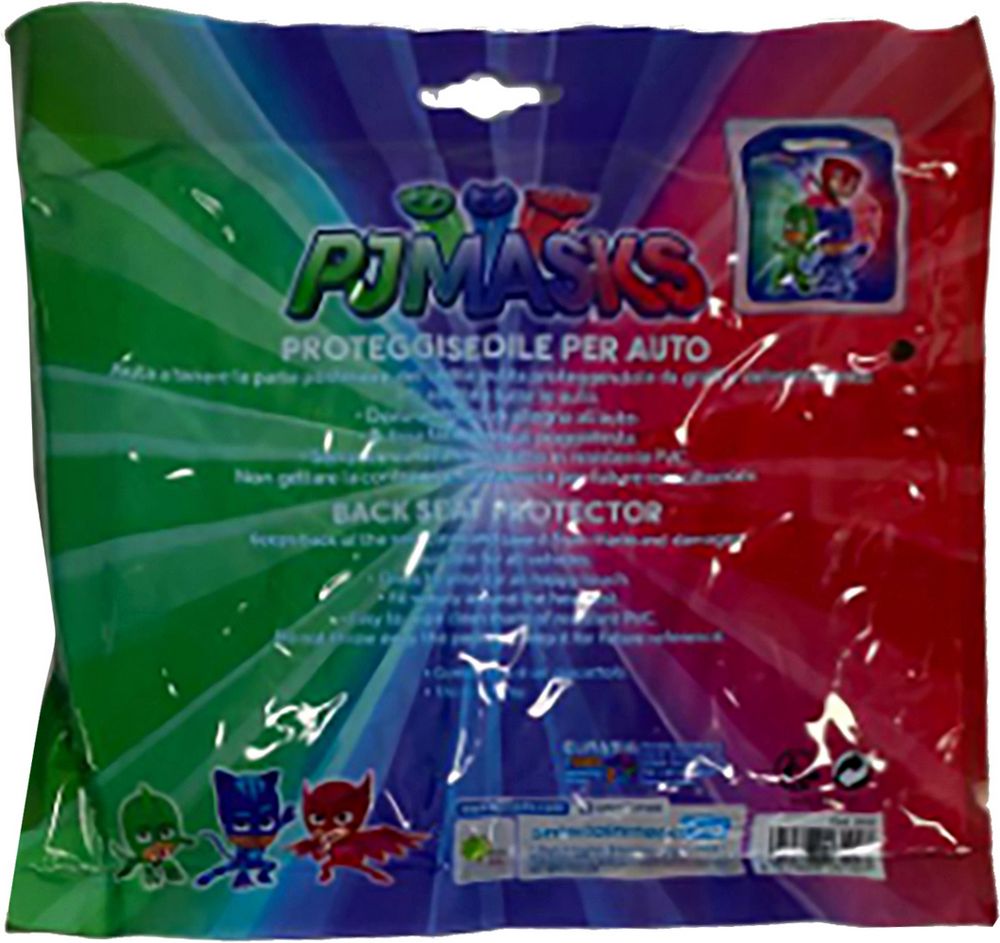 Proteggisedile universale auto in pvc PJ Masks Gattoboy Gufetta Geco blu bambini