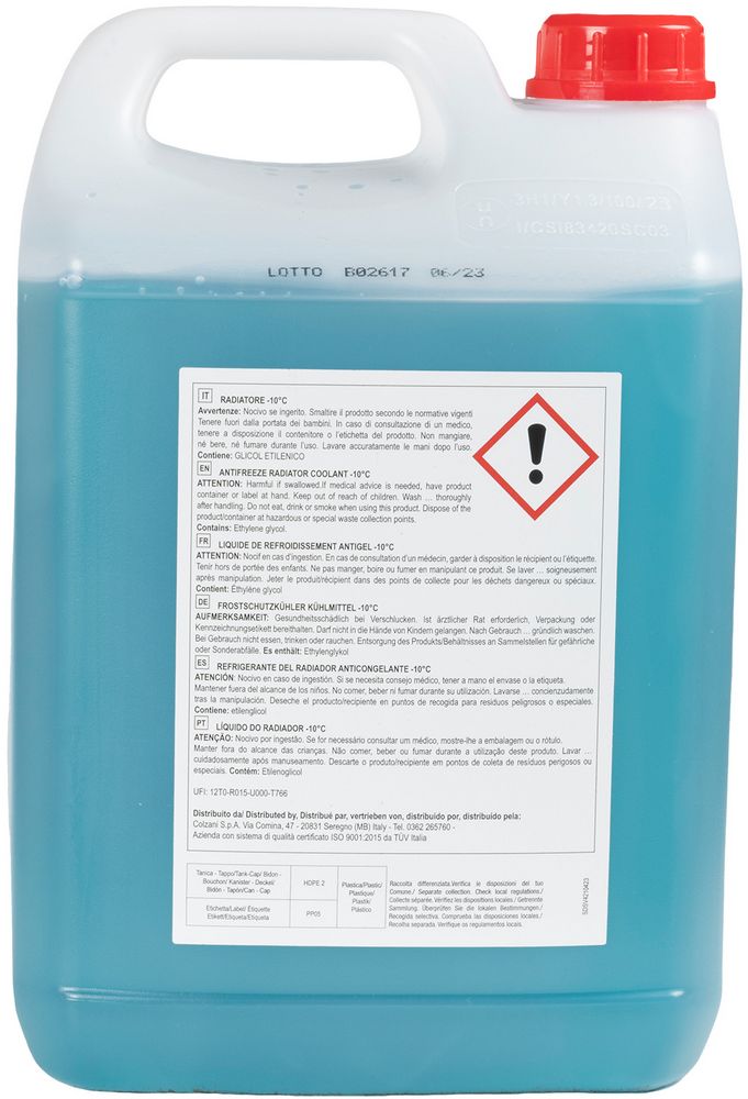 START: Antigelo radiatore -10C 5L Per veicoli leggeri e sistemi raffreddamento standard
