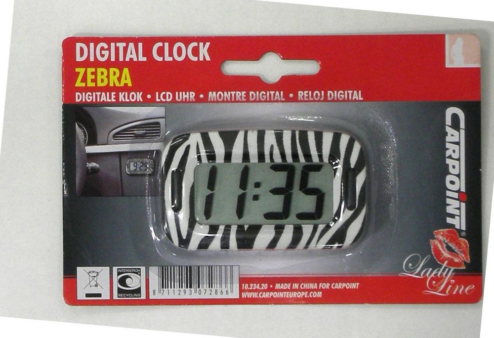 START Orologio digitale zebrato Accessorio Originale Uso Quotidiano Auto