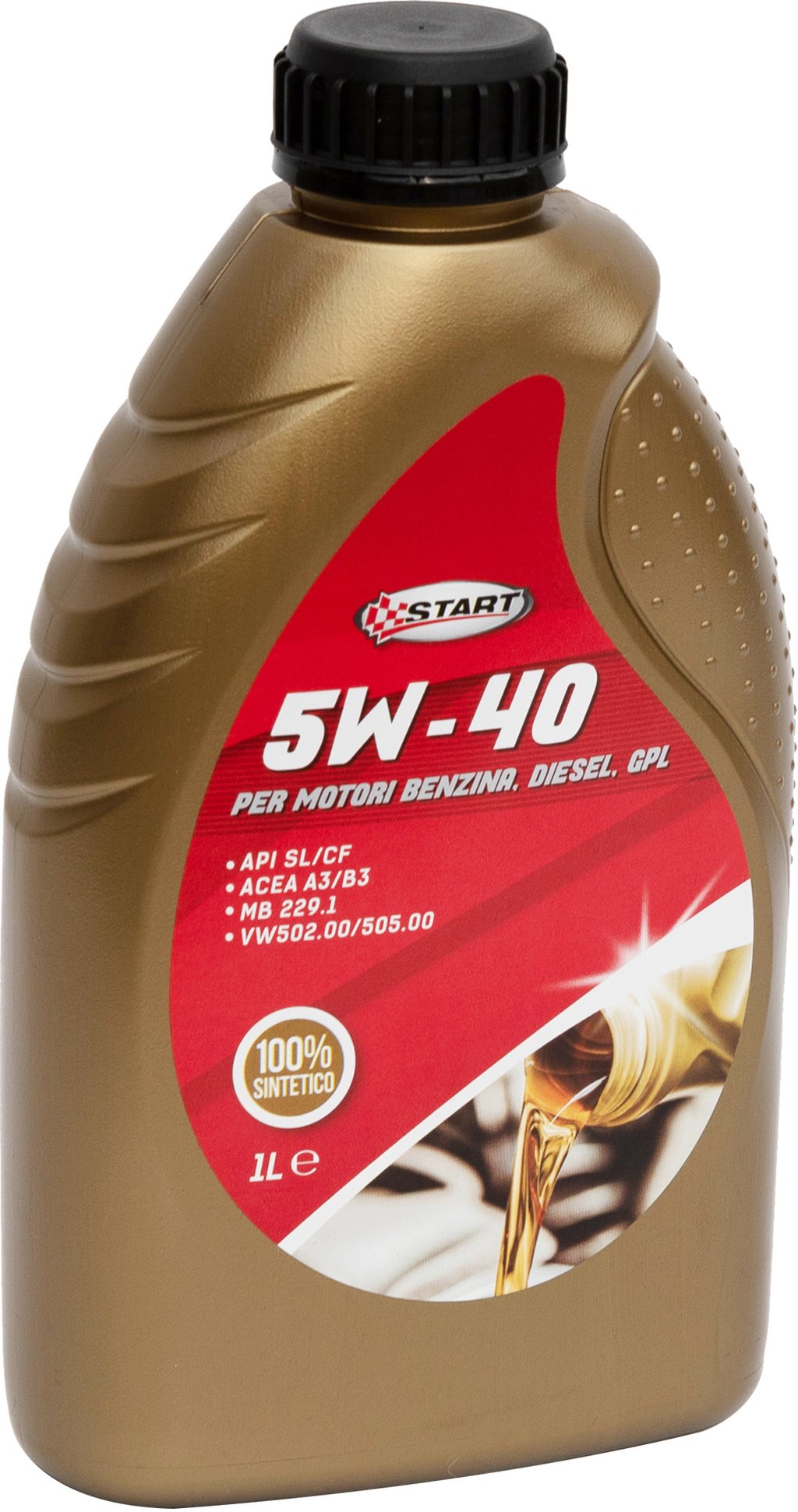 START Olio Lubrificante Motore 5w 40 Diesel e Benzina Sint Drive Tanica 1 Litro