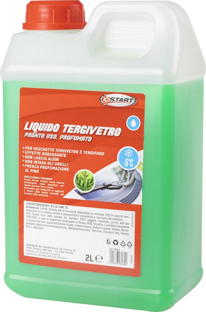 START Liquido tergivetro profumato al pino -5 C 2L Accessorio Originale Auto