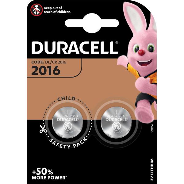 PILE DURACELL A BOTTONE 2016 BLS 2PEZZI
