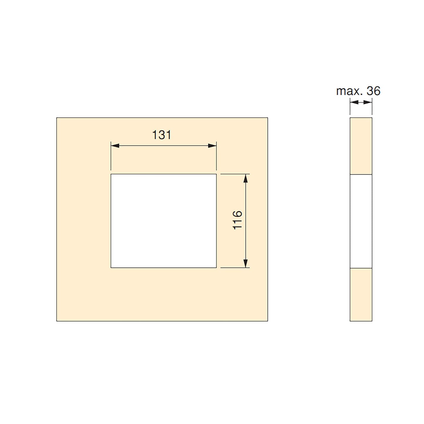 Multipresa Atom 14 per scrivania (130x115mm)