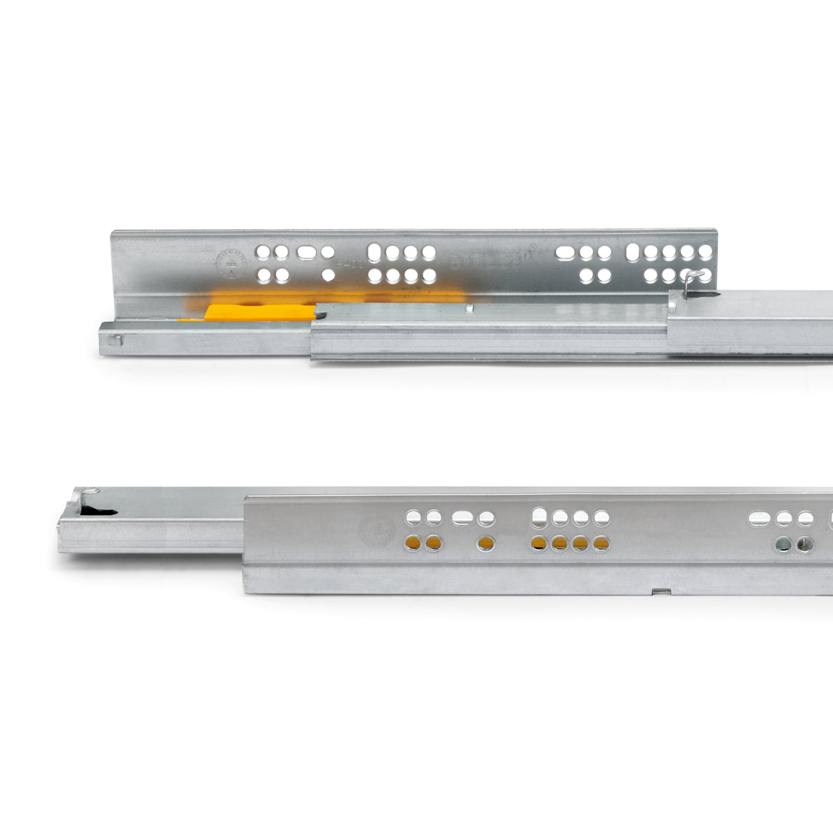 Guide a scomparsa Silver per cassetti ad estrazione totale con sistema push