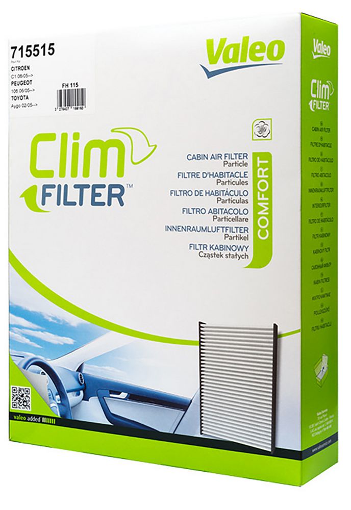 VALEO Clim Filter Comfort filtro abitacolo particellare per auto Originale