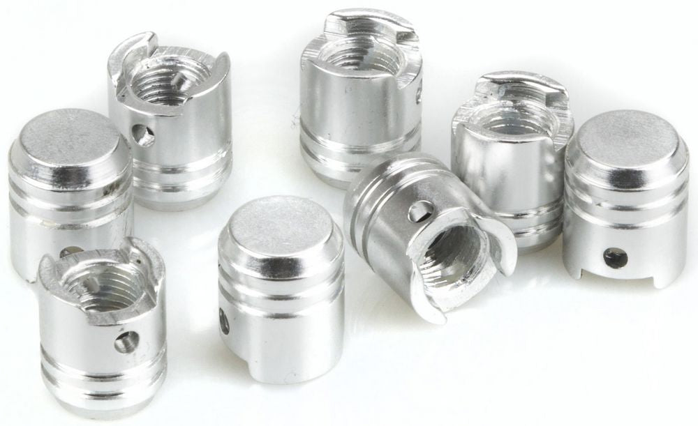 START Set 4 tappi copri valvola ring con anello silver universali Originale