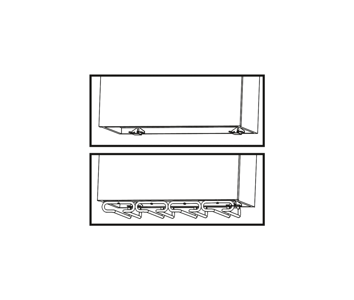 Portabicchieri in 4 linee