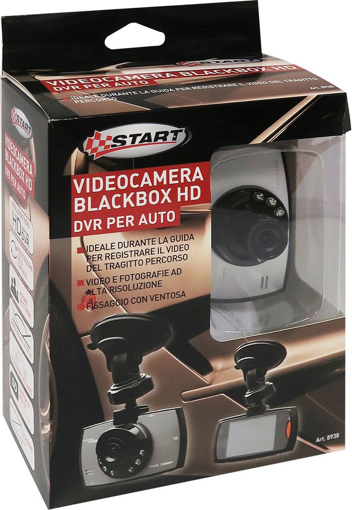 Dashcam auto blackbox full HD 1080p 170 con sensori infrarossi e sensore movimento