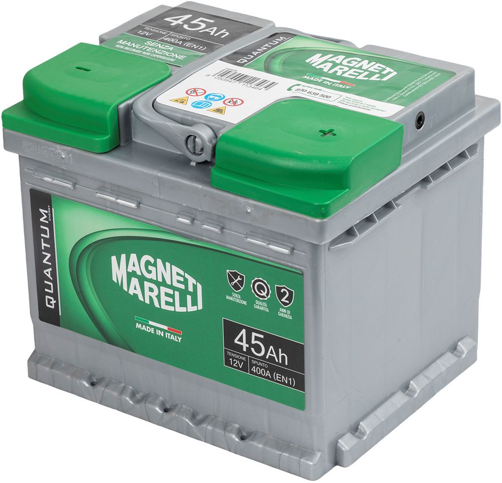 Magneti Marelli Batteria per auto 45AH 12V 360A EN1 per cassetta L1B
