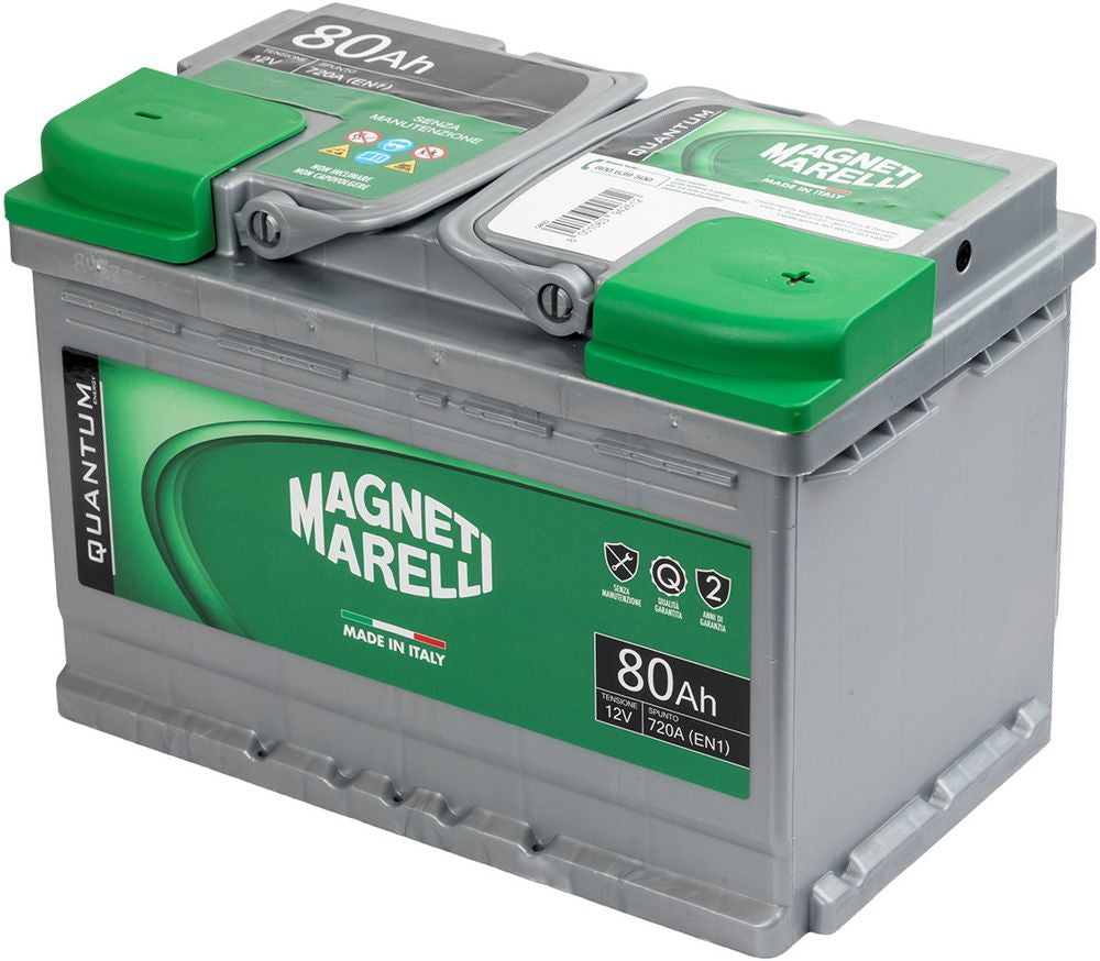 Magneti Marelli Batteria per auto 80AH 12V 720A EN1 per cassetta L3B