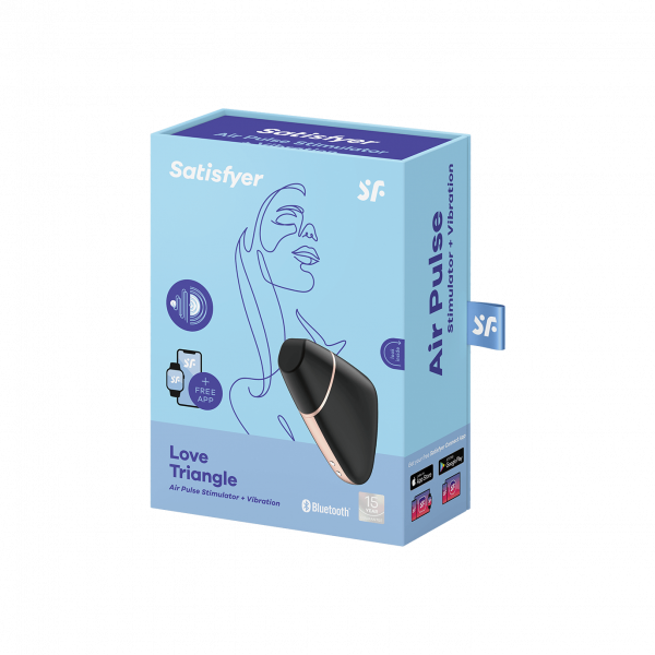 SATISFYER - STIMOLATORE E VIBRATORE TRIANGOLO LOVE NERO