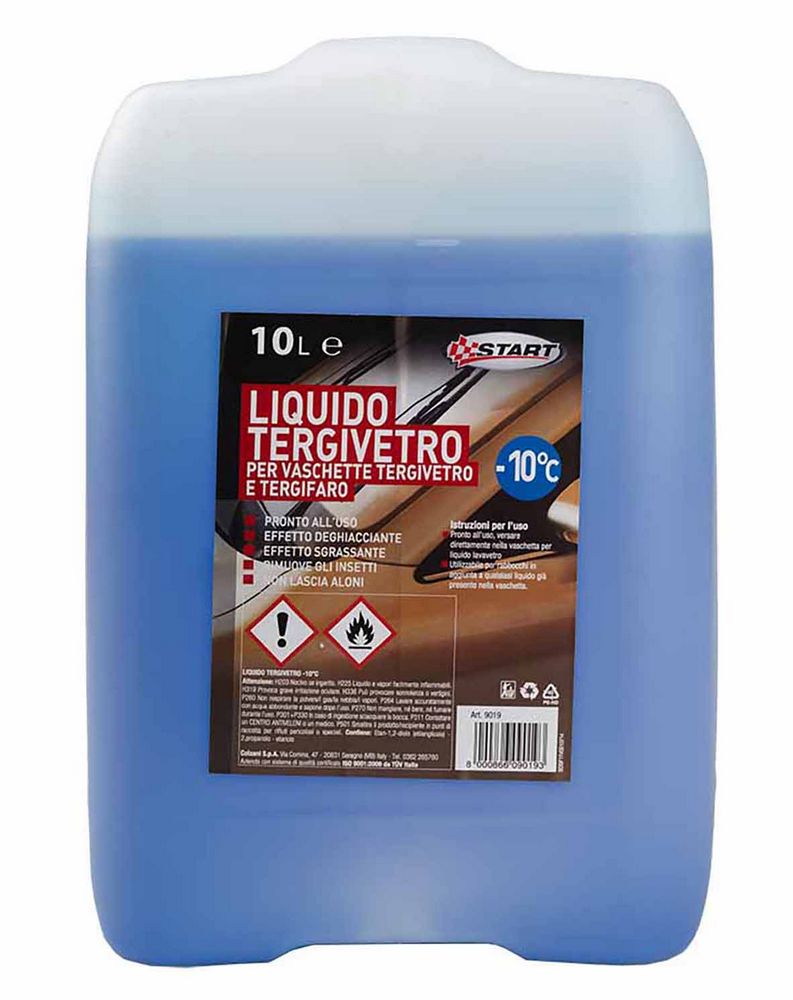 Liquido tergivetro effetto deghiacciante -10C 10L