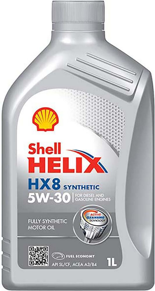 SHELL Olio Helix Hx8 lubrificante sintetico 1L 5W30 per motori diesel