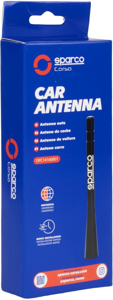 SPARCO Urban OPC14160001 antenna radio FM universale auto nera Bambini
