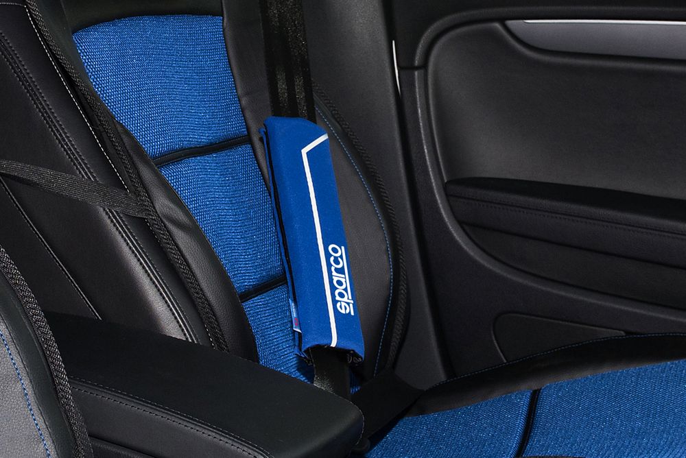 SPARCO Set 2 pezzi di cuscinetti passacintura SPC1200 universali per auto blu