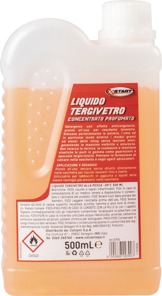 START Liquido tergivetro oncentrato profumo pesca -20 500ml Auto Deodorante
