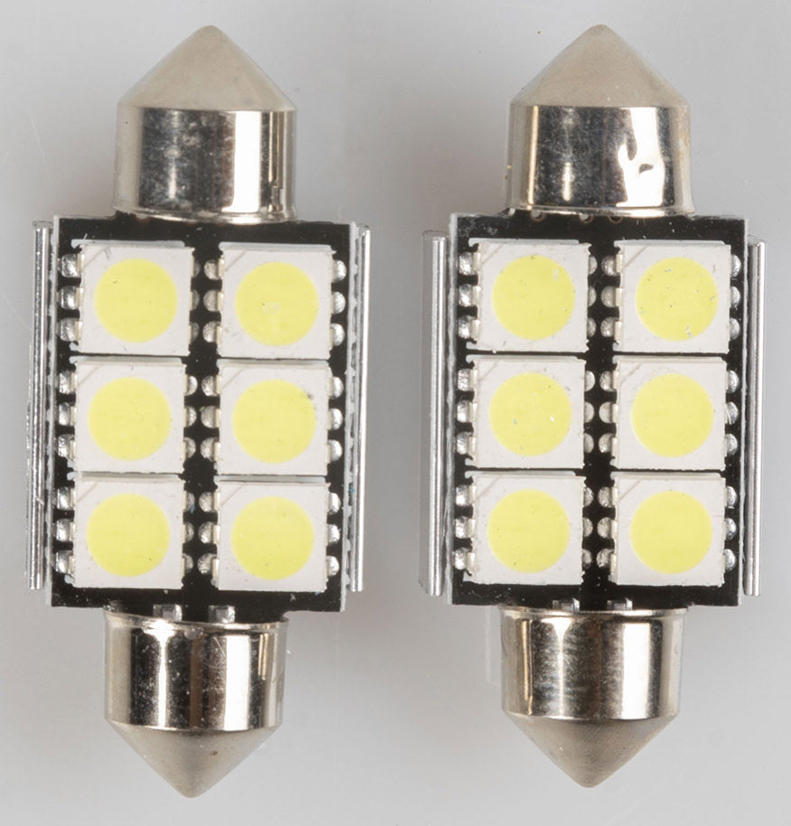 QUANTUM ENERGY Magneti Marelli C5W coppia di lampadine auto LED 6SMD 12V