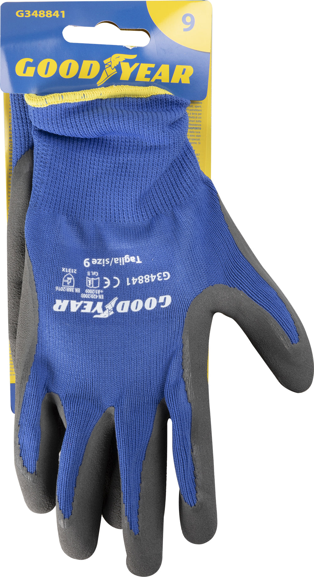 Goodyear Guanti in lattice e nylon tg.9, protezione e grip per lavorazioni tecniche e manuali