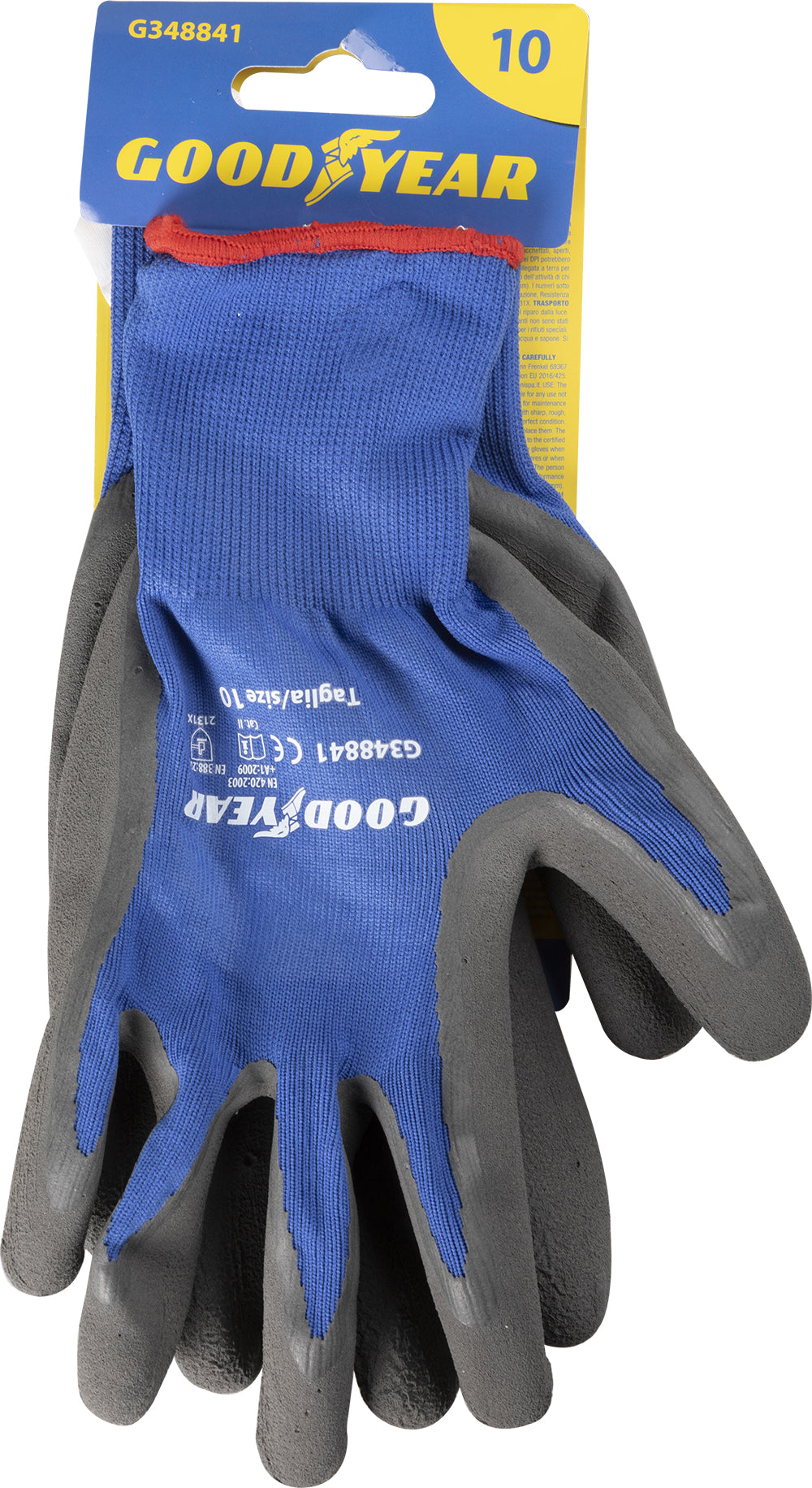Goodyear Guanti GY in lattice e nylon tg.10, grip elevato e comfort per lavori tecnici e manuali