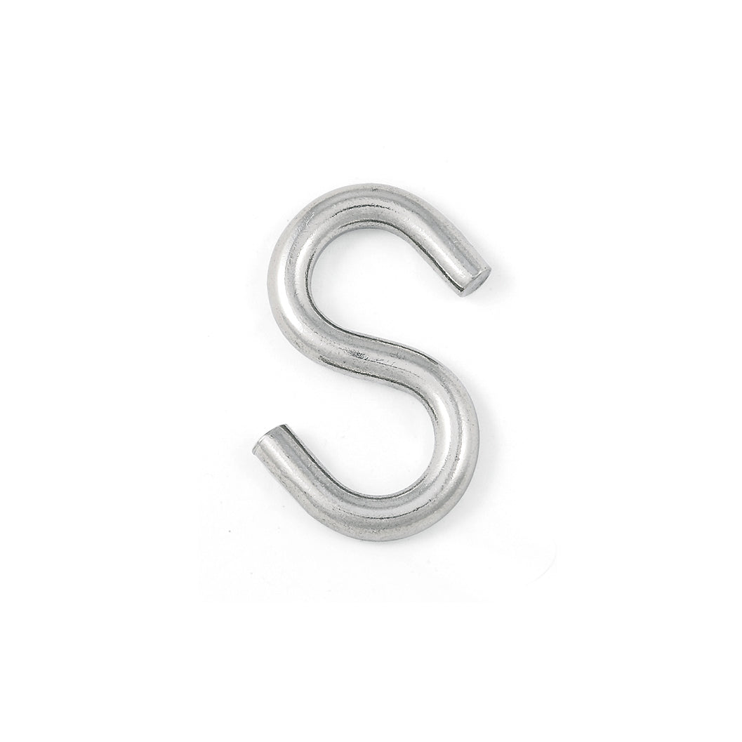 Gancio a S 3,8 mm. in acciaio zincato - 15 pz.