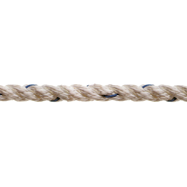 Corda in poliestere 8 mm. bianca 80 mt.