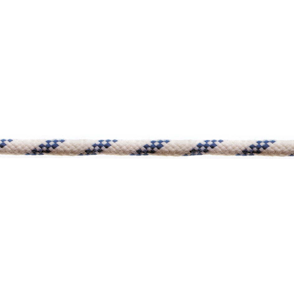 Corda in poliestere 8 mm. bianco/blu 80 mt.