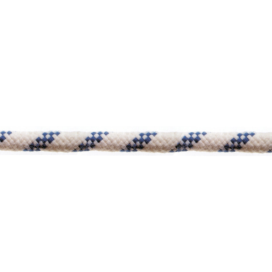 Corda in poliestere 10 mm. bianco/blu 50 mt.