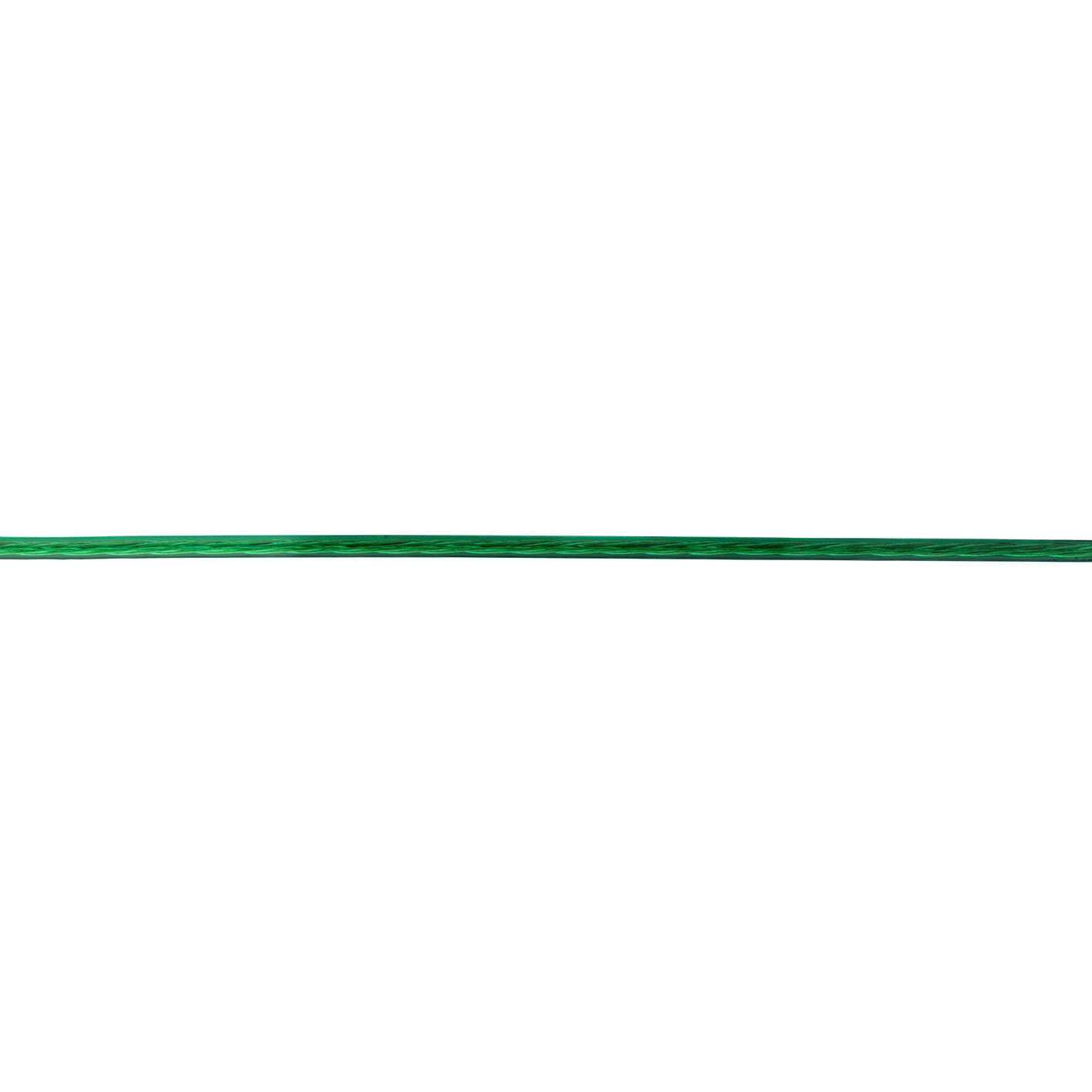 Fune per biancheria 3 mm. plastificato verde con inserti acciaio 150 mt.