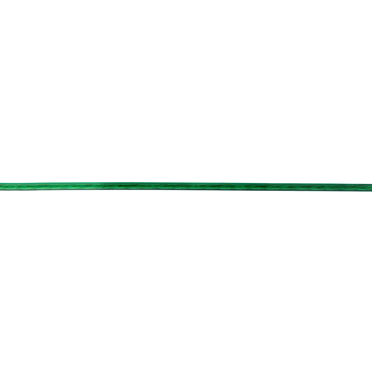 Fune per biancheria 3 mm. plastificato verde con inserti acciaio 150 mt.